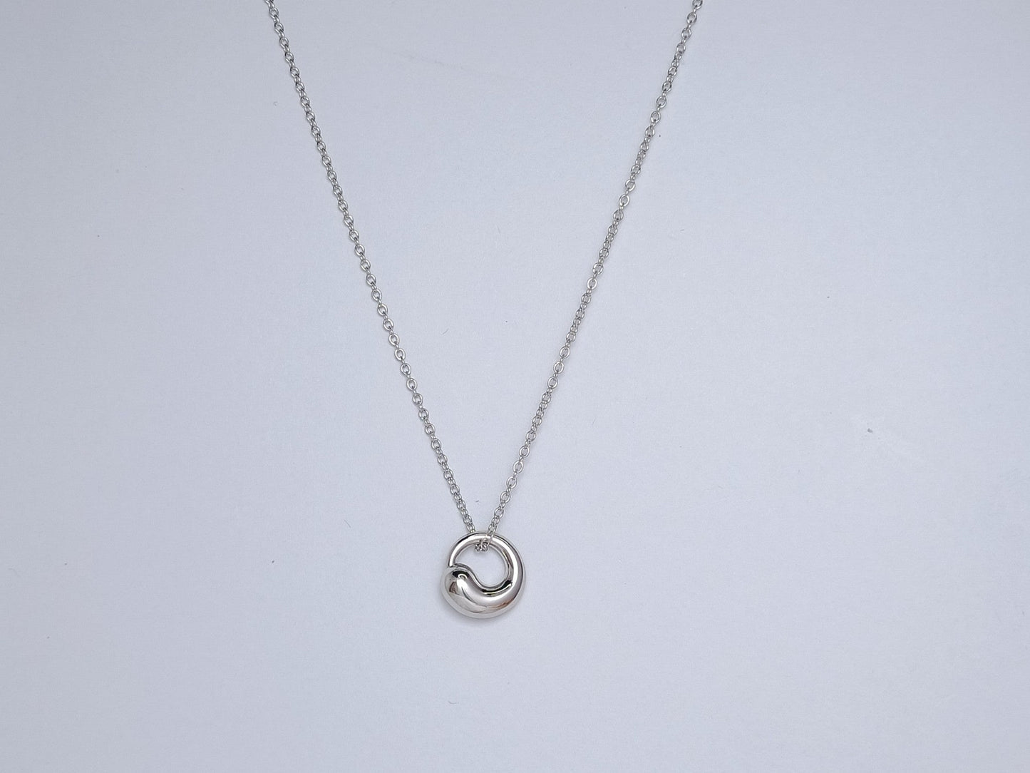 Tiffany Snail Pendant Silver Necklace