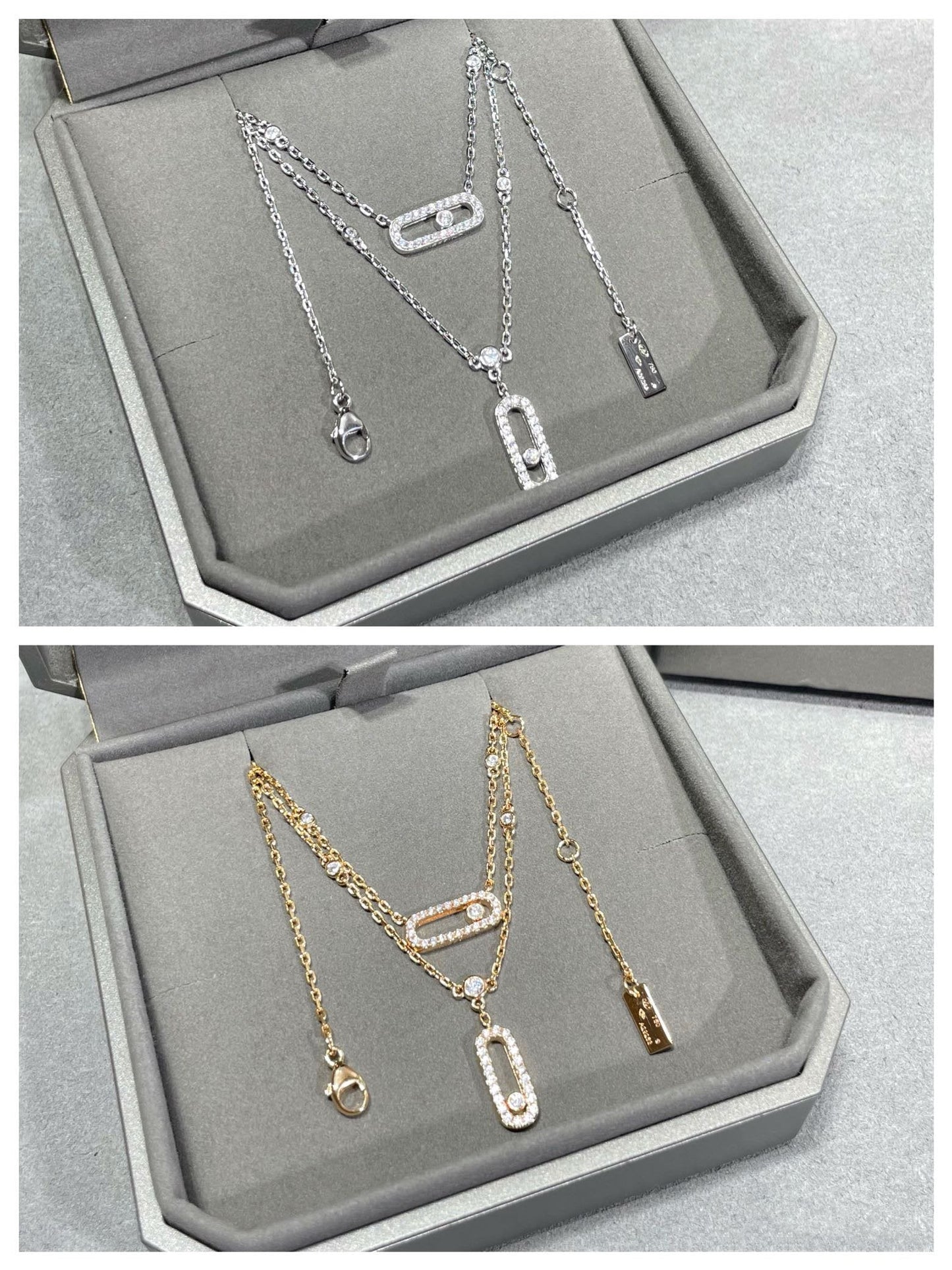 Messika Move 2 Row Cubic Zirconia Necklace