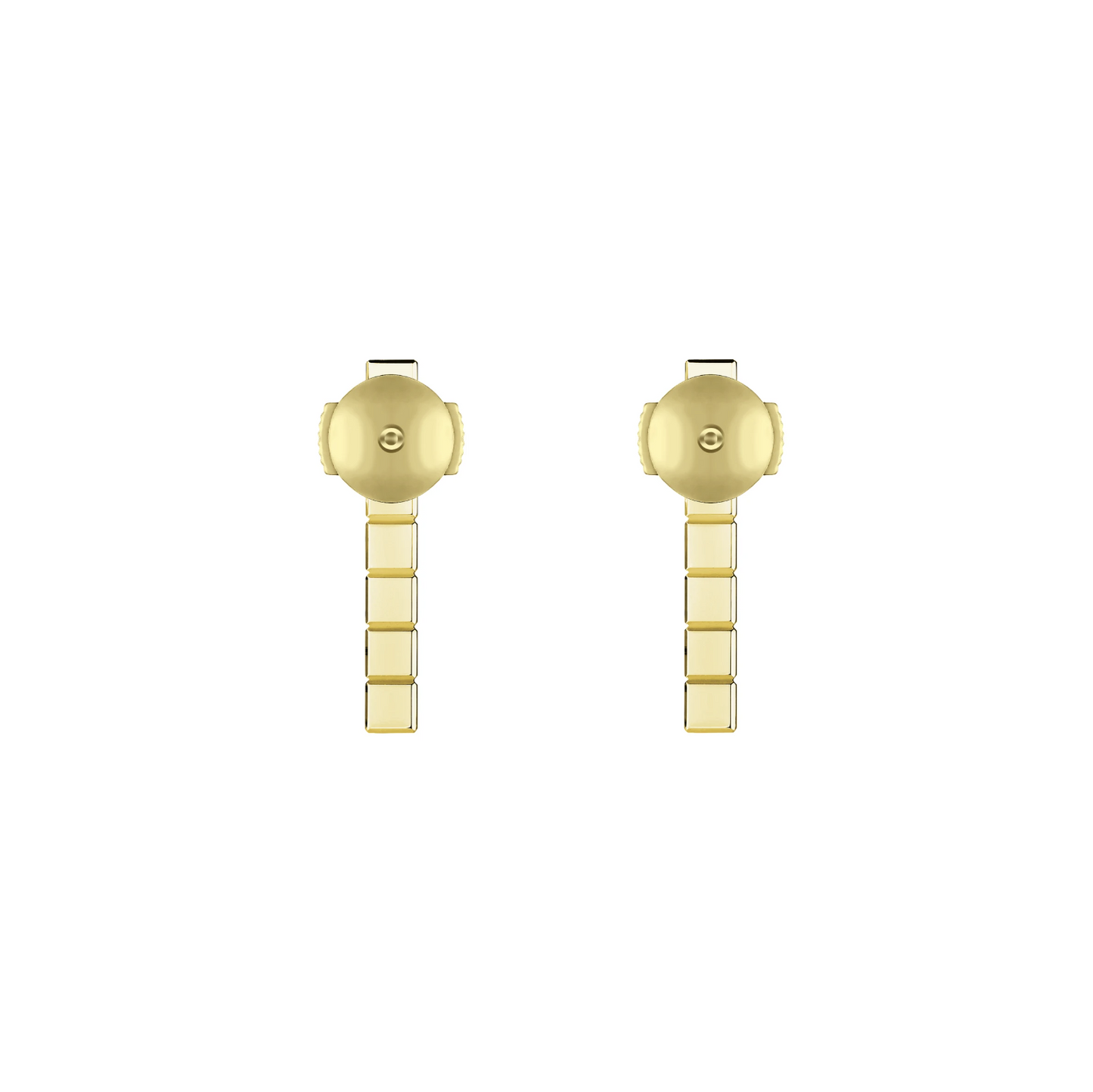 Chopard Ice Cube Gold Diamonds Earrings