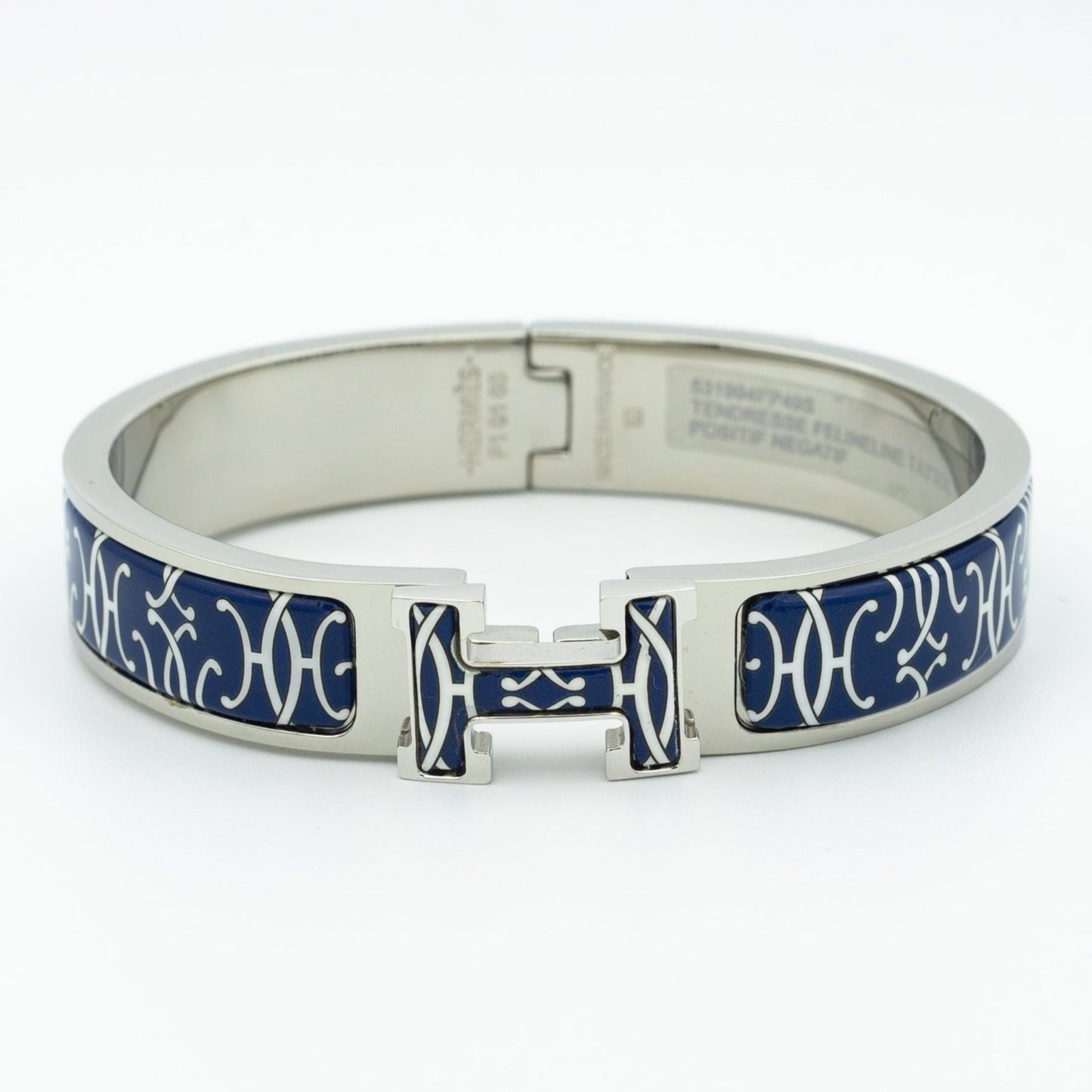 Hermes H Bracelet Black Multicolor
