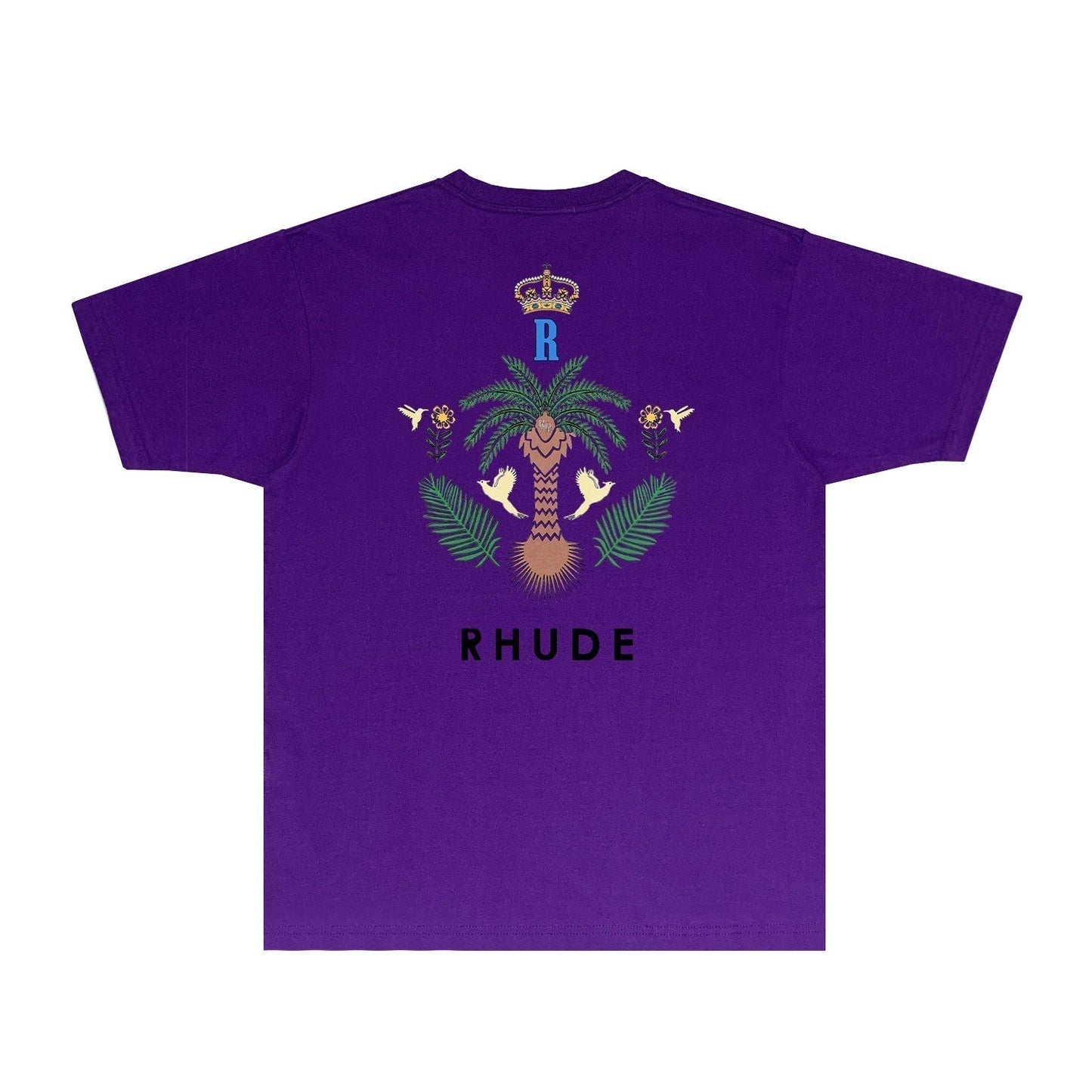Rhude T-shirts Printed Trendy Pure Cotton