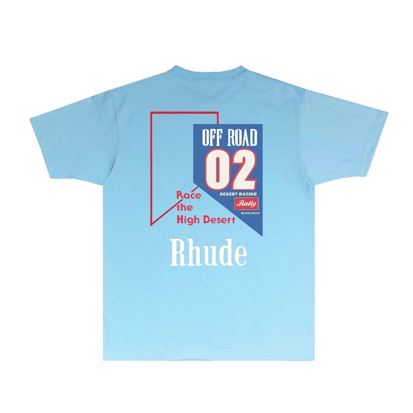 Rhude T-shirts Printed Trendy Pure Cotton