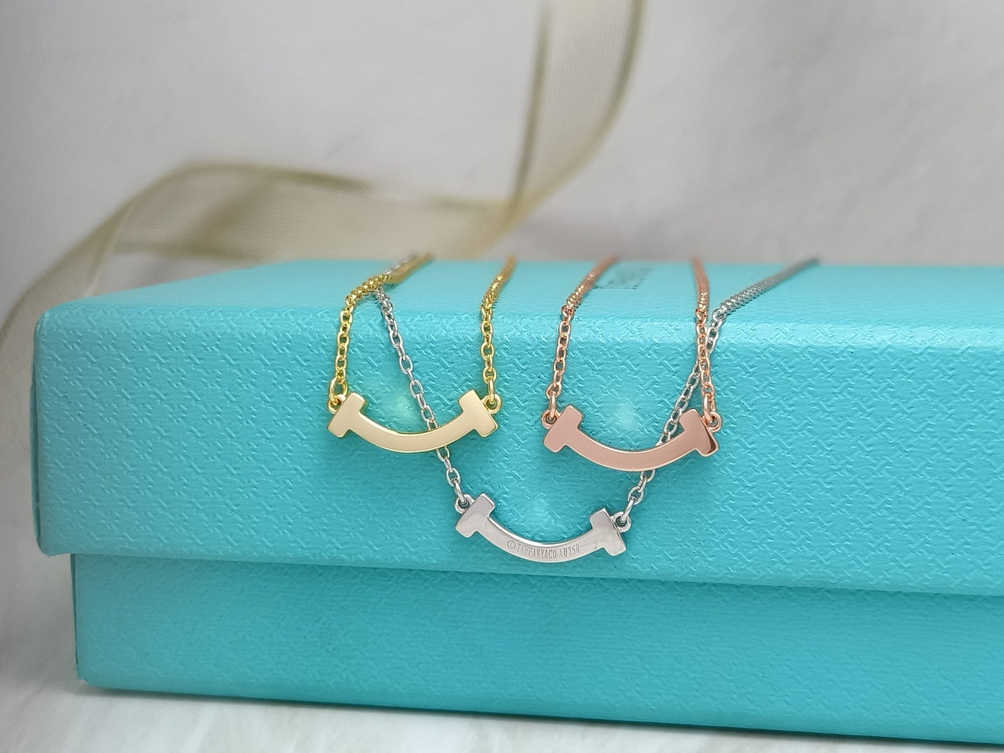 Tiffany Mini Smile Pendant Necklace