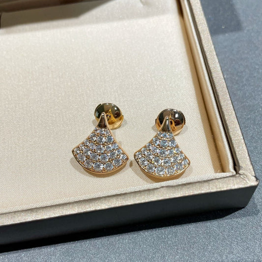 Bvlgari Dream Stud Earrings Cubic Zirconia - 11424