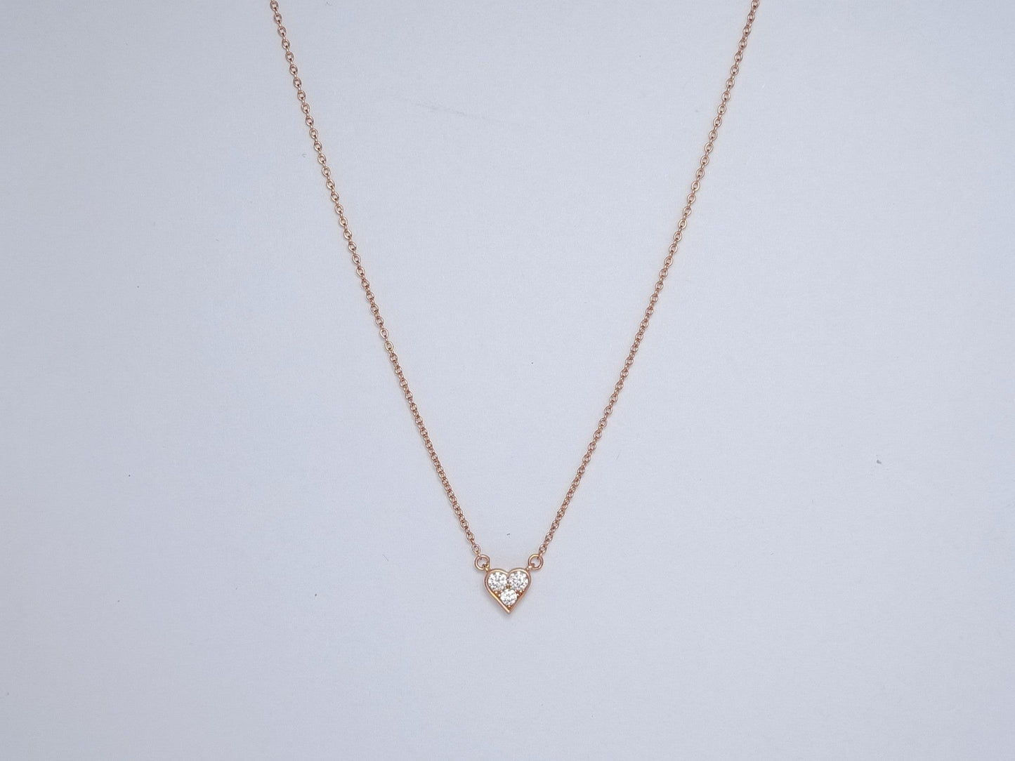 Tiffany Heart 3 Cubic Zirconia Pendant Necklace