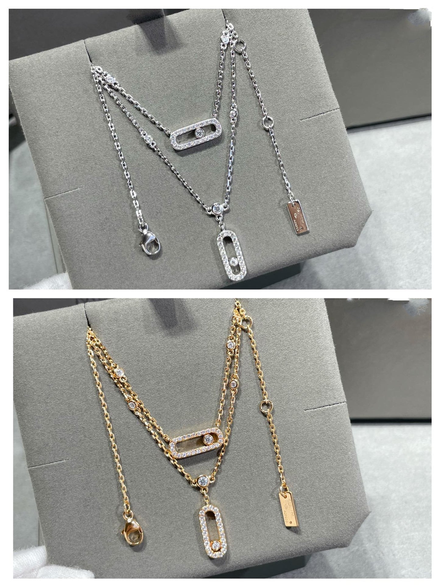 Messika Move 2 Row Cubic Zirconia Necklace