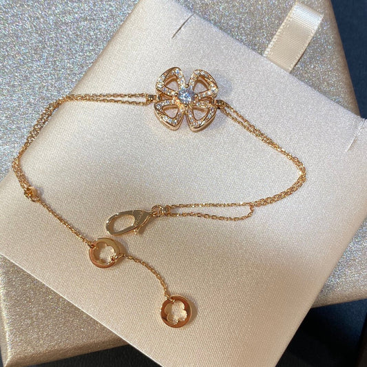 Bvlgari Fiorever Cubic Zirconia Chain Link Bracelet