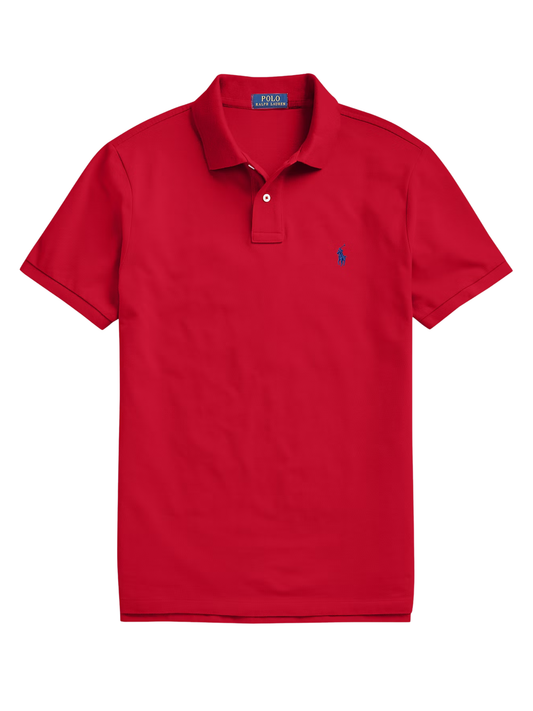 RALPH LAUREN The Iconic Mesh Polo Shirt Red