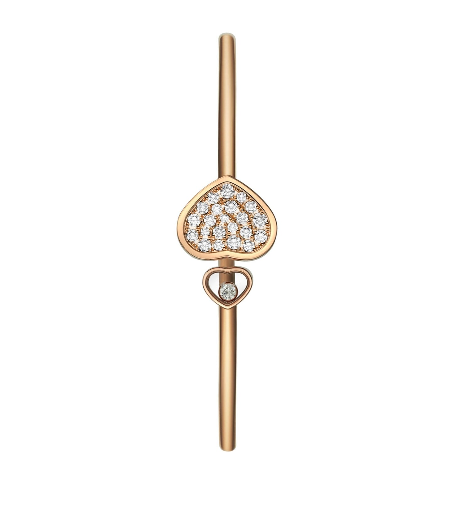 Chopard Happy Heart Pink Gold Bracelet Cubic Zirconia
