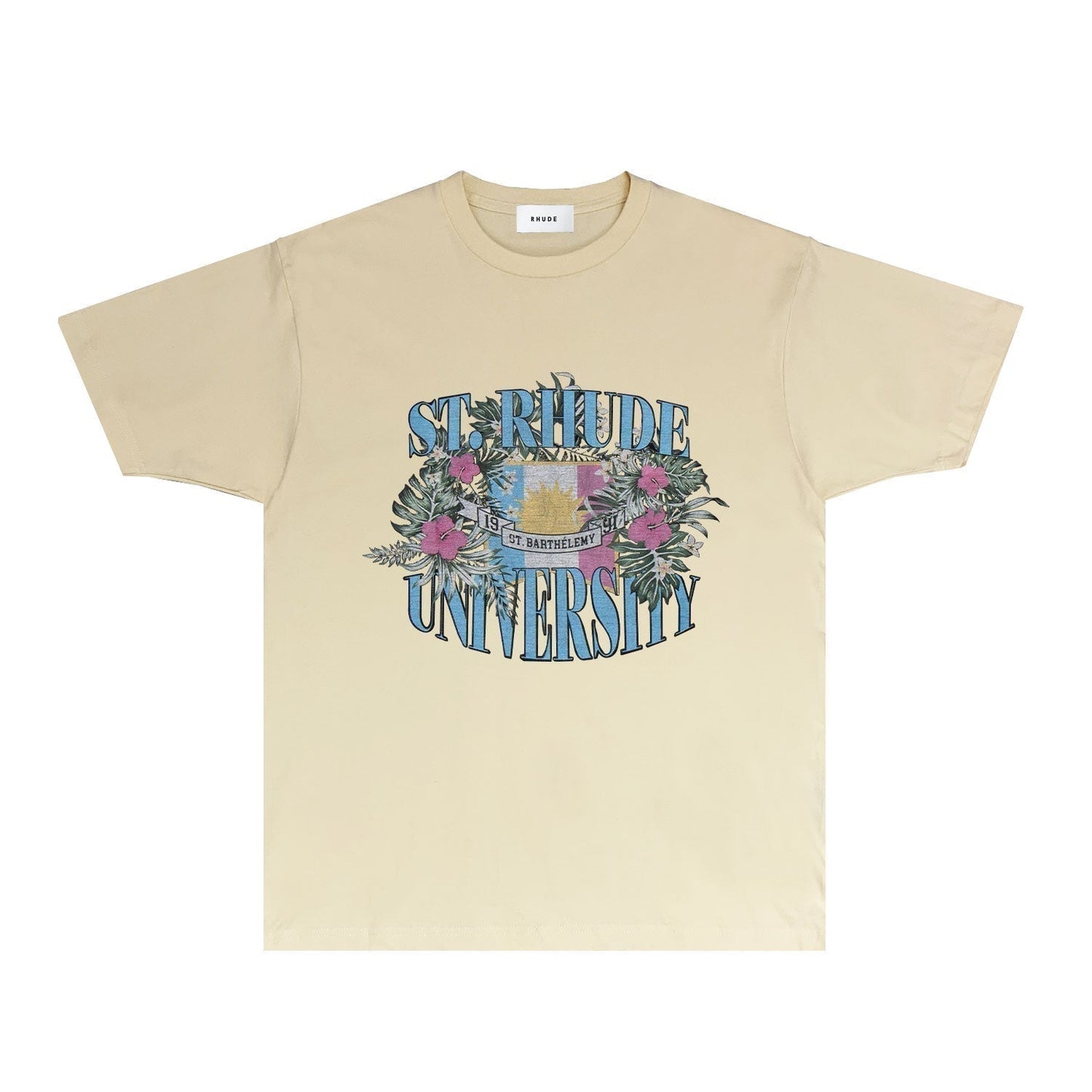 Rhude T-shirts Printed Trendy Pure Cotton
