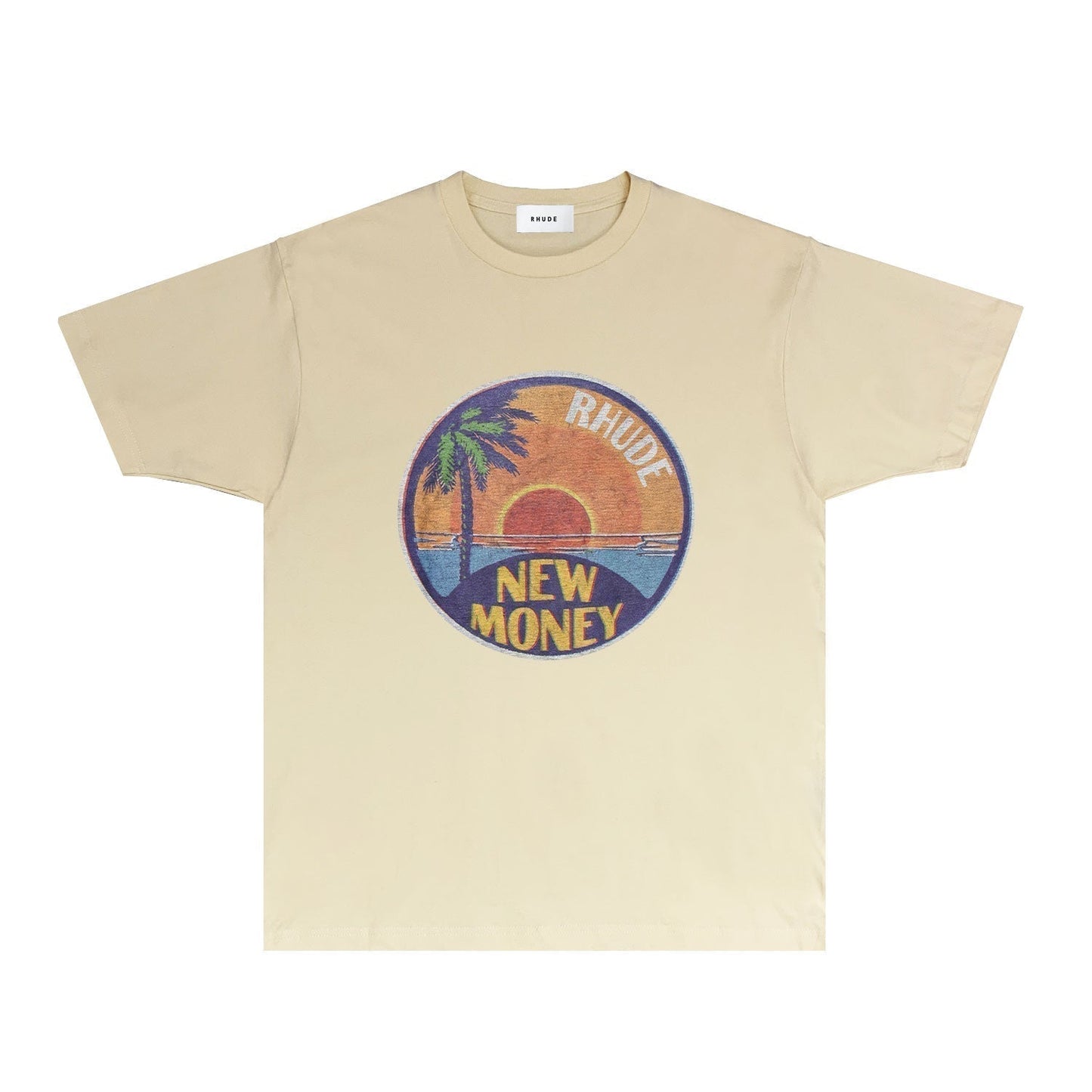 Rhude T-shirts Printed Trendy Pure Cotton