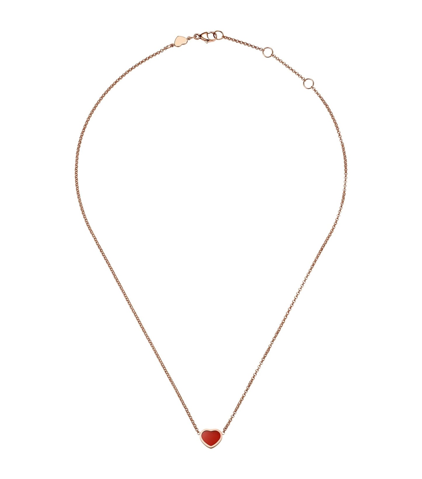 Chopard Heart Pendant Carnelian Necklace