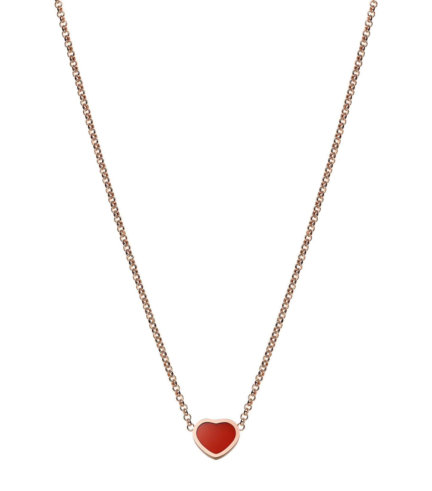 Chopard Heart Pendant Carnelian Necklace