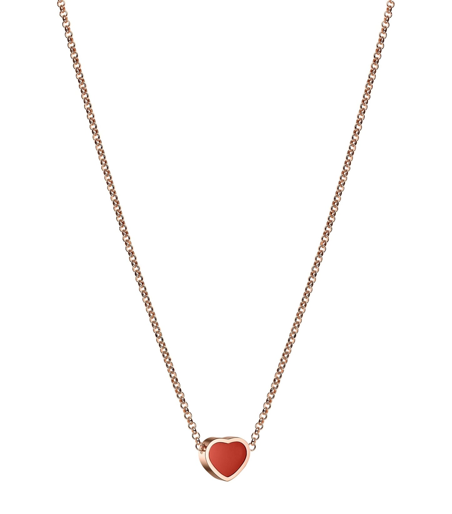 Chopard Heart Pendant Carnelian Necklace