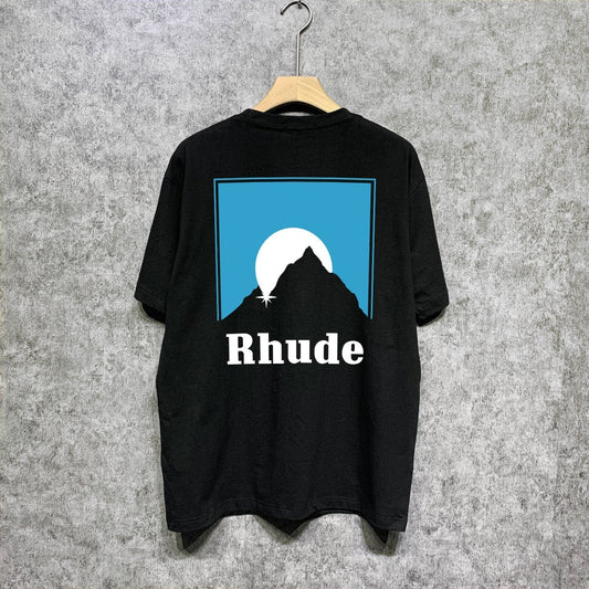 Rhude T-shirts Printed Trendy Pure Cotton