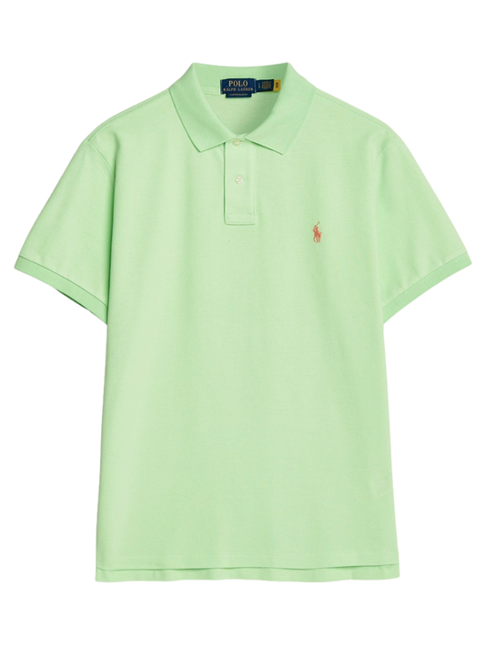 RALPH LAUREN Slim Fit Mesh Polo Shirt Cruise Lime