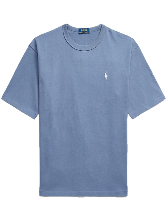 RALPH LAUREN Relaxed Fit Logo Jersey T-Shirt Blue