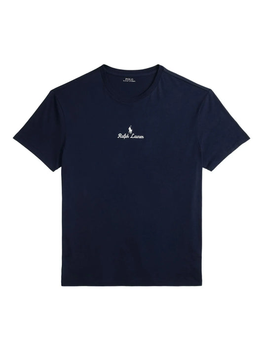 RALPH LAUREN Classic Fit Logo Jersey T-Shirt Aviator Navy