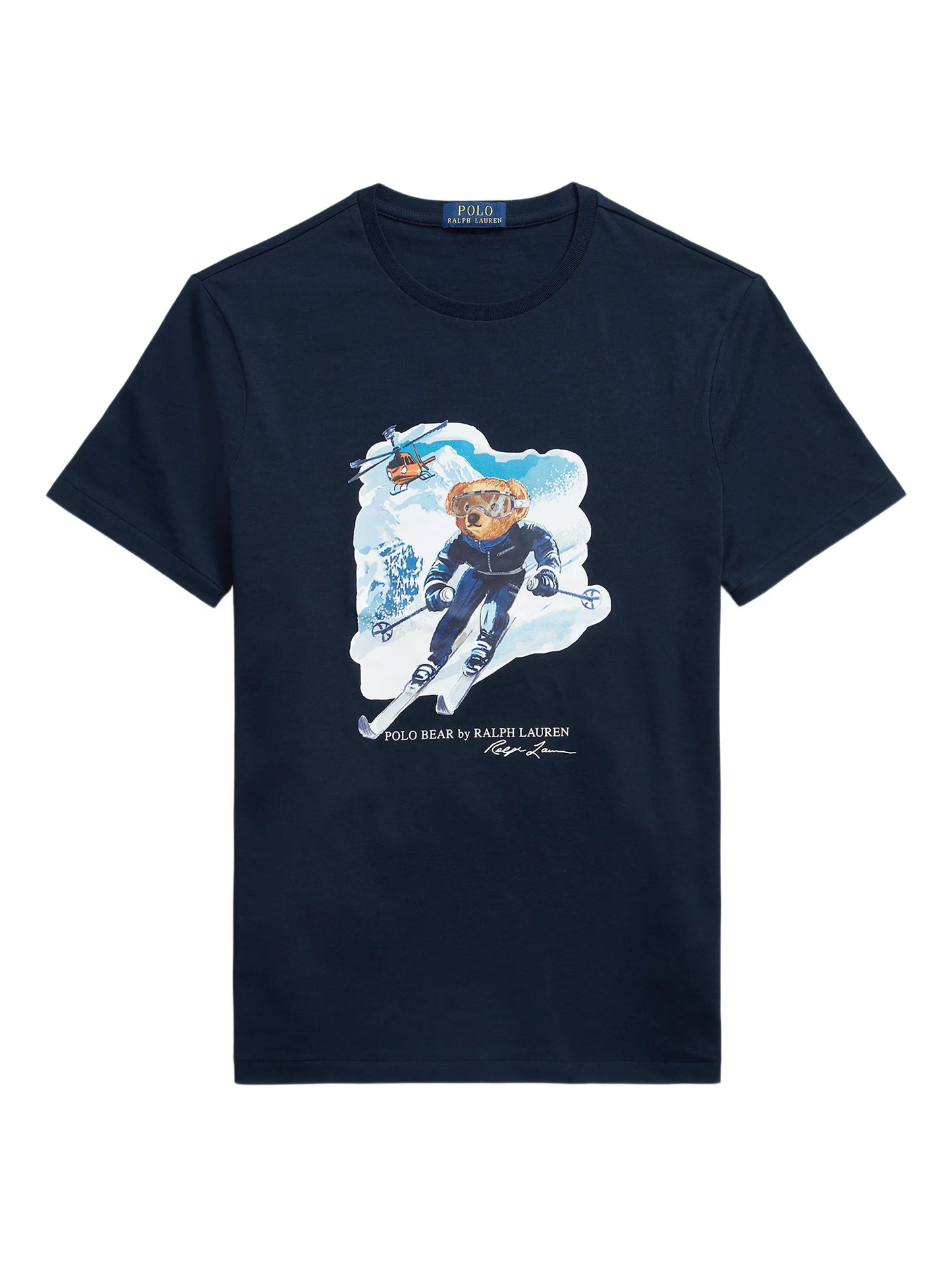 RALPH LAUREN Custom Slim Fit Polo Bear T-Shirt Navy