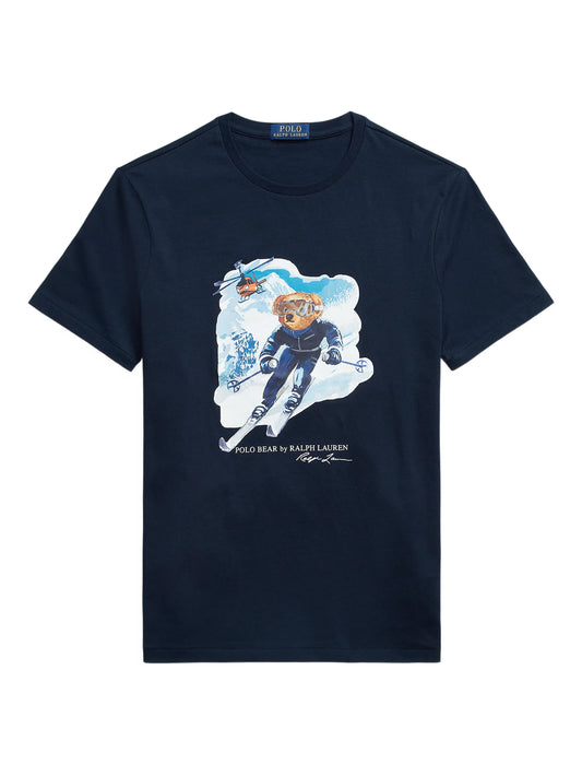 RALPH LAUREN Custom Slim Fit Polo Bear T-Shirt Navy