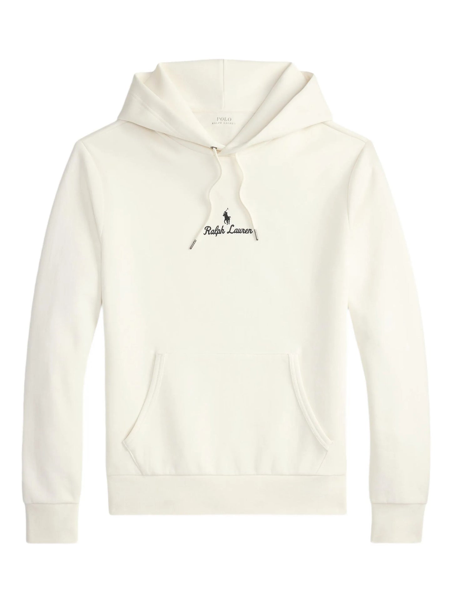 RALPH LAUREN Logo Double-Knit Hoodie White