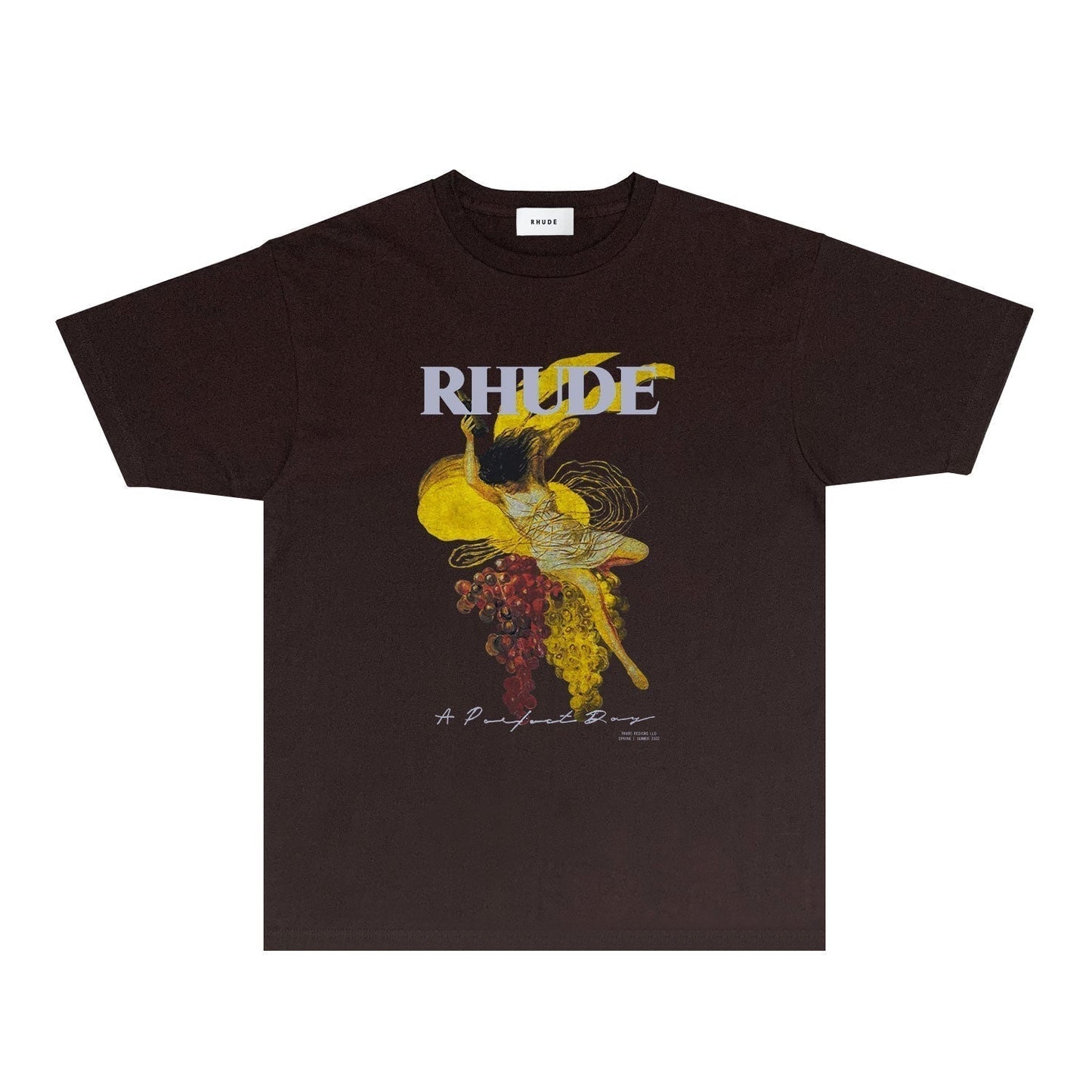 Rhude T-shirts Printed Trendy Pure Cotton
