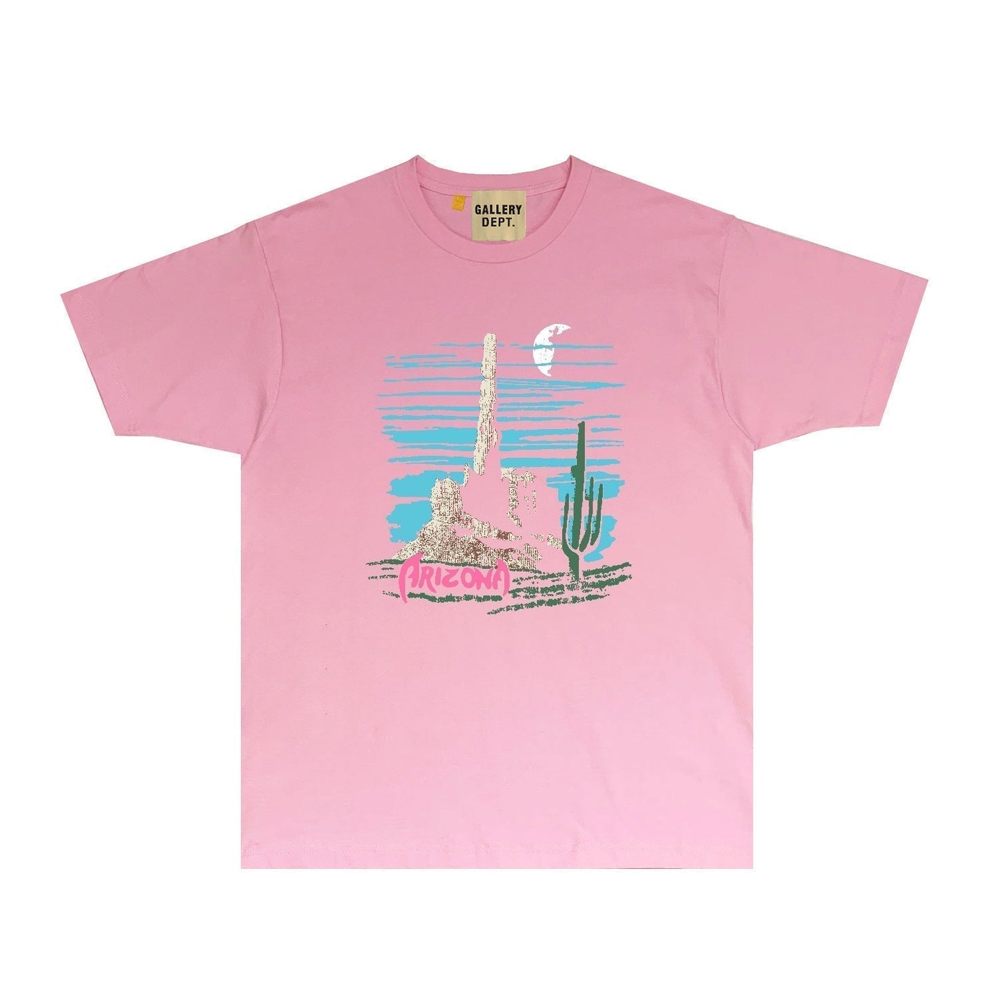 Gallery Dept T Shirt Retro Printed Loose Short-Sleeved Shirt