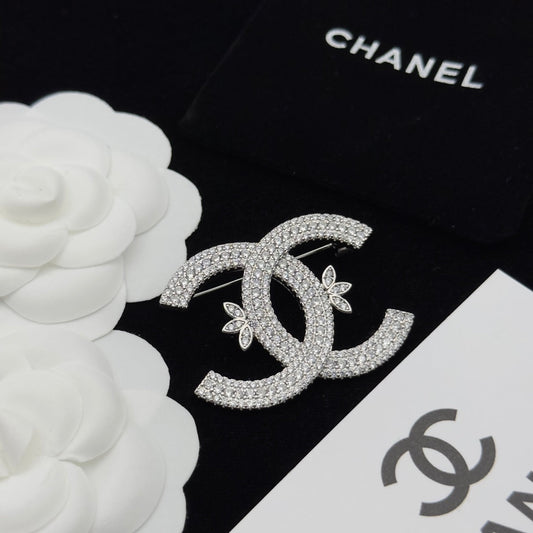 Chanel Brooch Silver 173157