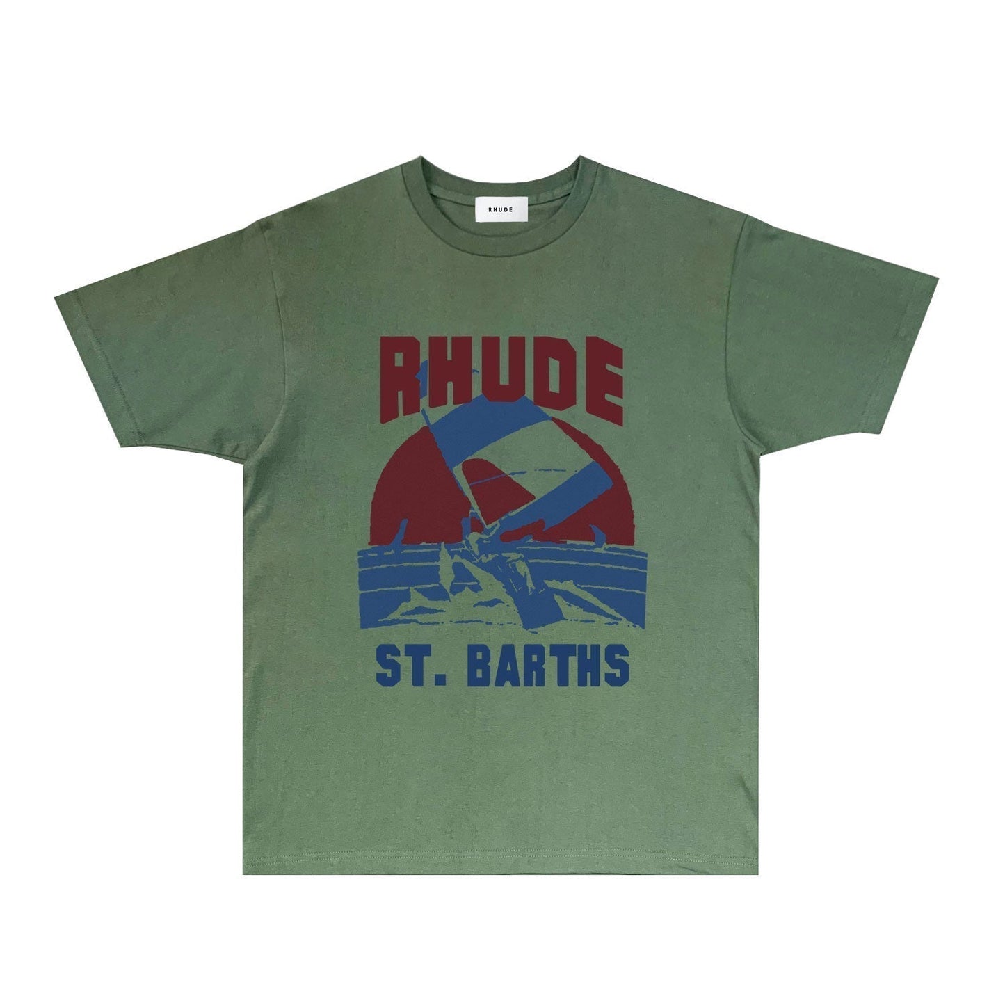Rhude T-shirts Printed Trendy Pure Cotton