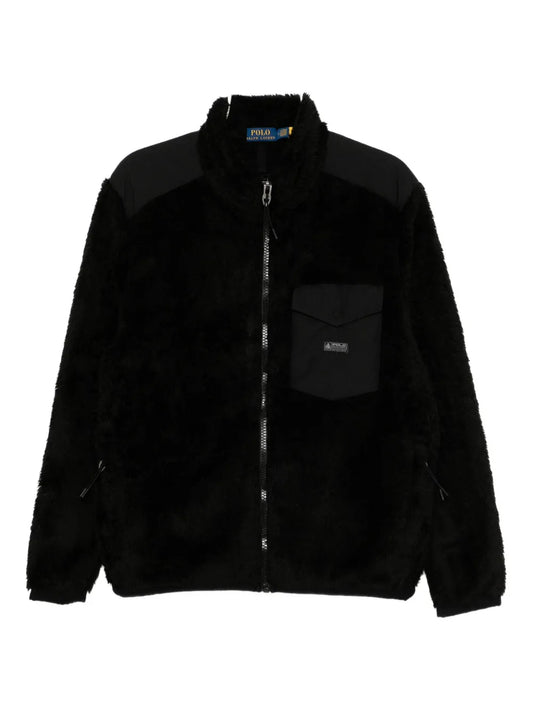 RALPH LAUREN Long Sleeved Full Zip Jacket Black