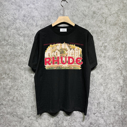 Rhude T-shirts Printed Trendy Pure Cotton