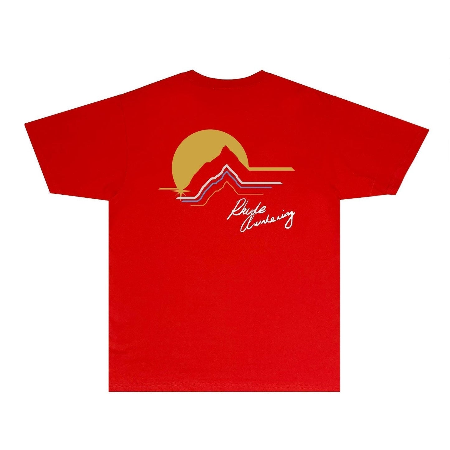 Rhude T-shirts Printed Trendy Pure Cotton
