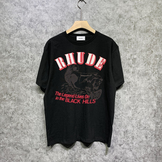 Rhude T-shirts Printed Trendy Pure Cotton