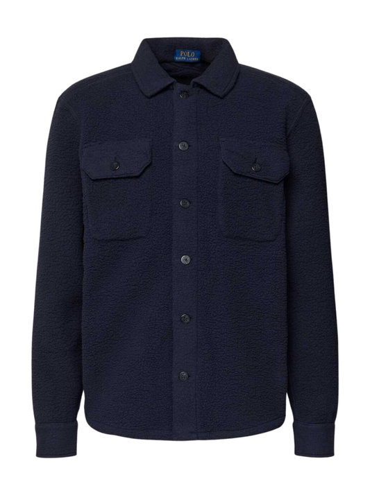 RALPH LAUREN Pile Fleece Overshirt Navy