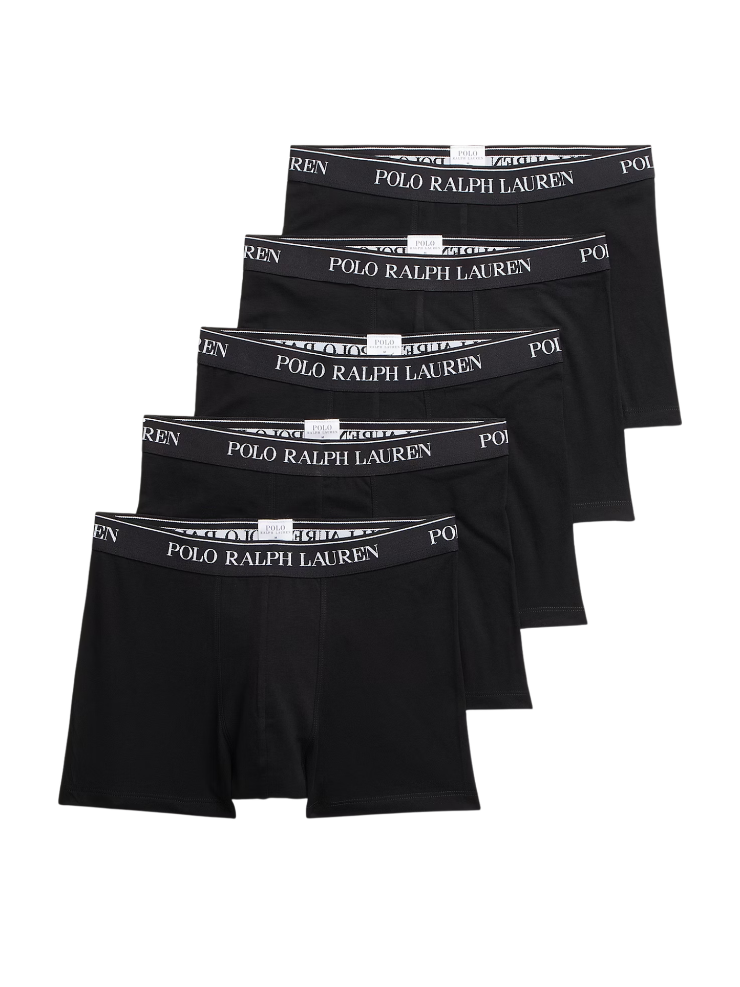 RALPH LAUREN Classic Stretch Cotton Trunk 5-Pack Black