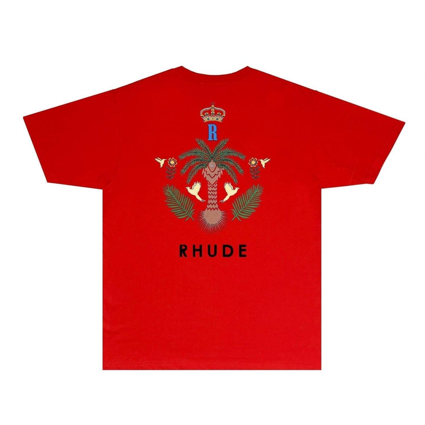 Rhude T-shirts Printed Trendy Pure Cotton