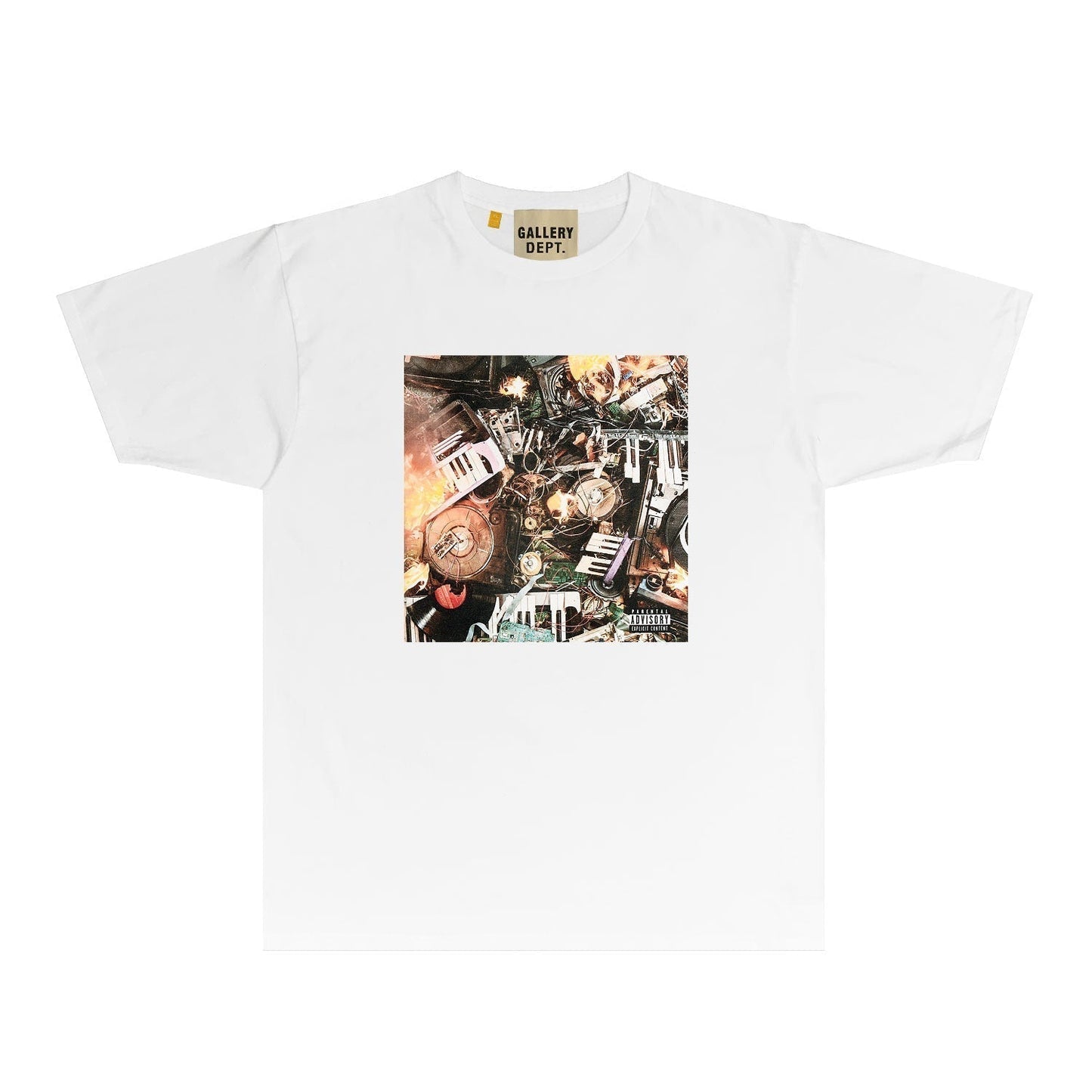 Gallery Dept T Shirt Retro Printed Loose Short-Sleeved Shirt