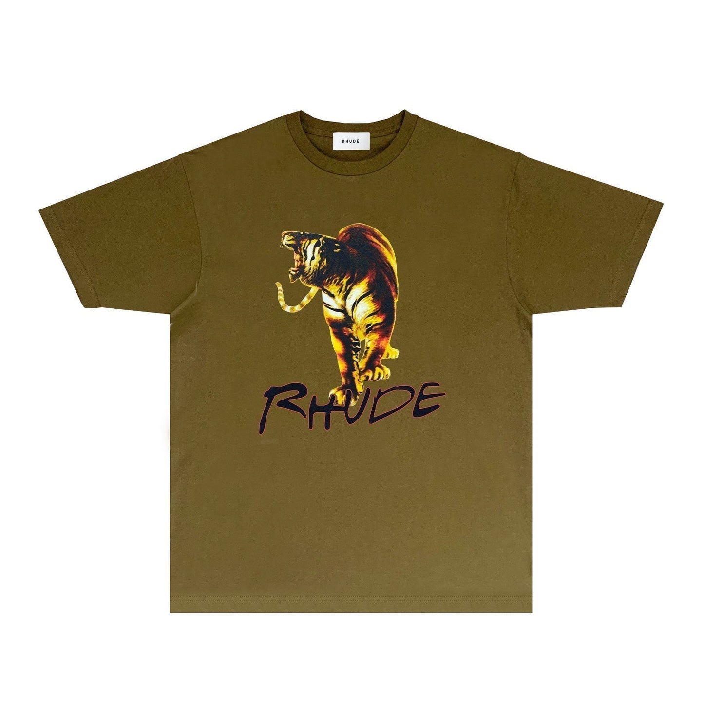 Rhude T-shirts Printed Trendy Pure Cotton