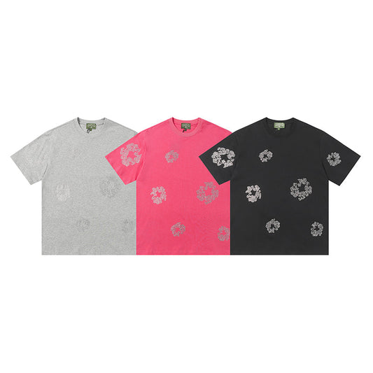 Denim Tears T-shirts Rhinestones