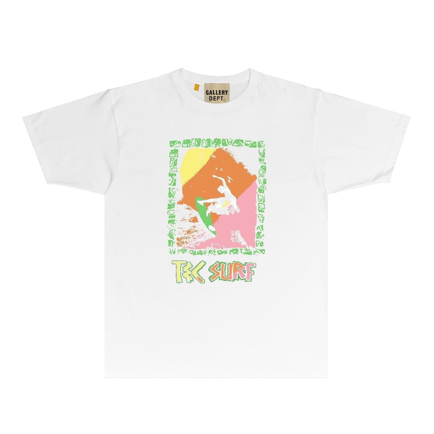 Gallery Dept T Shirt Retro Printed Loose Short-Sleeved Shirt