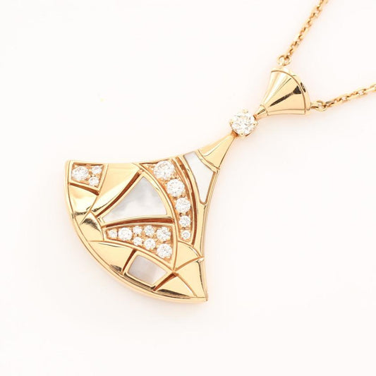 Bvlgari Dream MOP Cubic Zirconia Gold Necklace