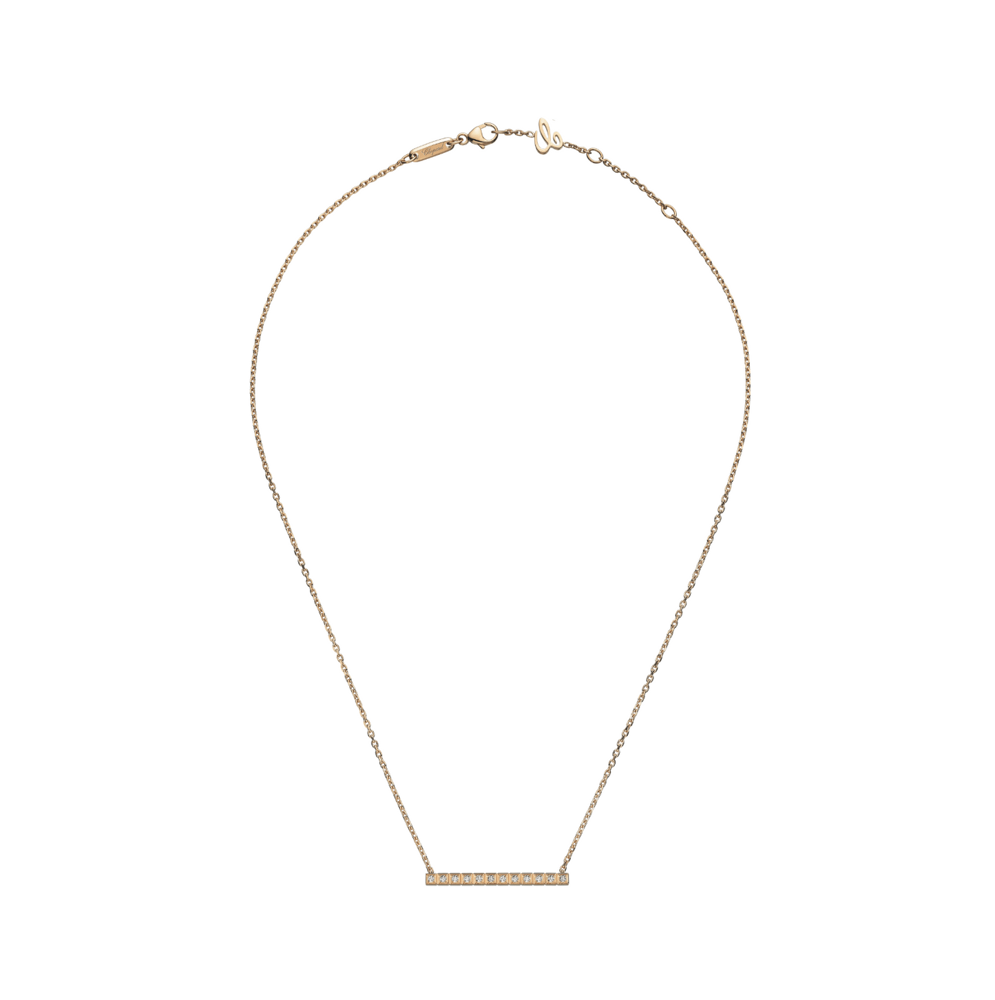 Chopard Ice Cube Full-Set Cubic Zirconia Necklace