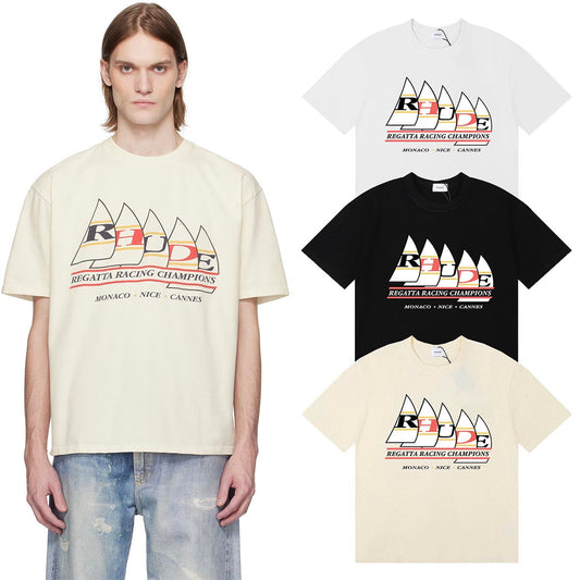 Rhude T-shirts Regatta Champions Short Sleeves