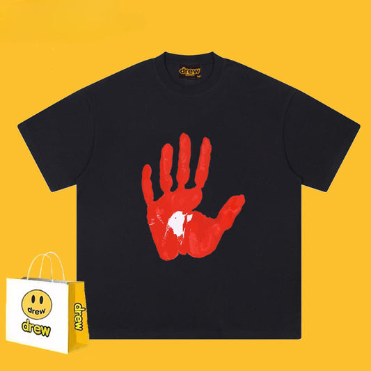 Drew T-shirts Cotton Short-Sleeved Smiley T-shirt