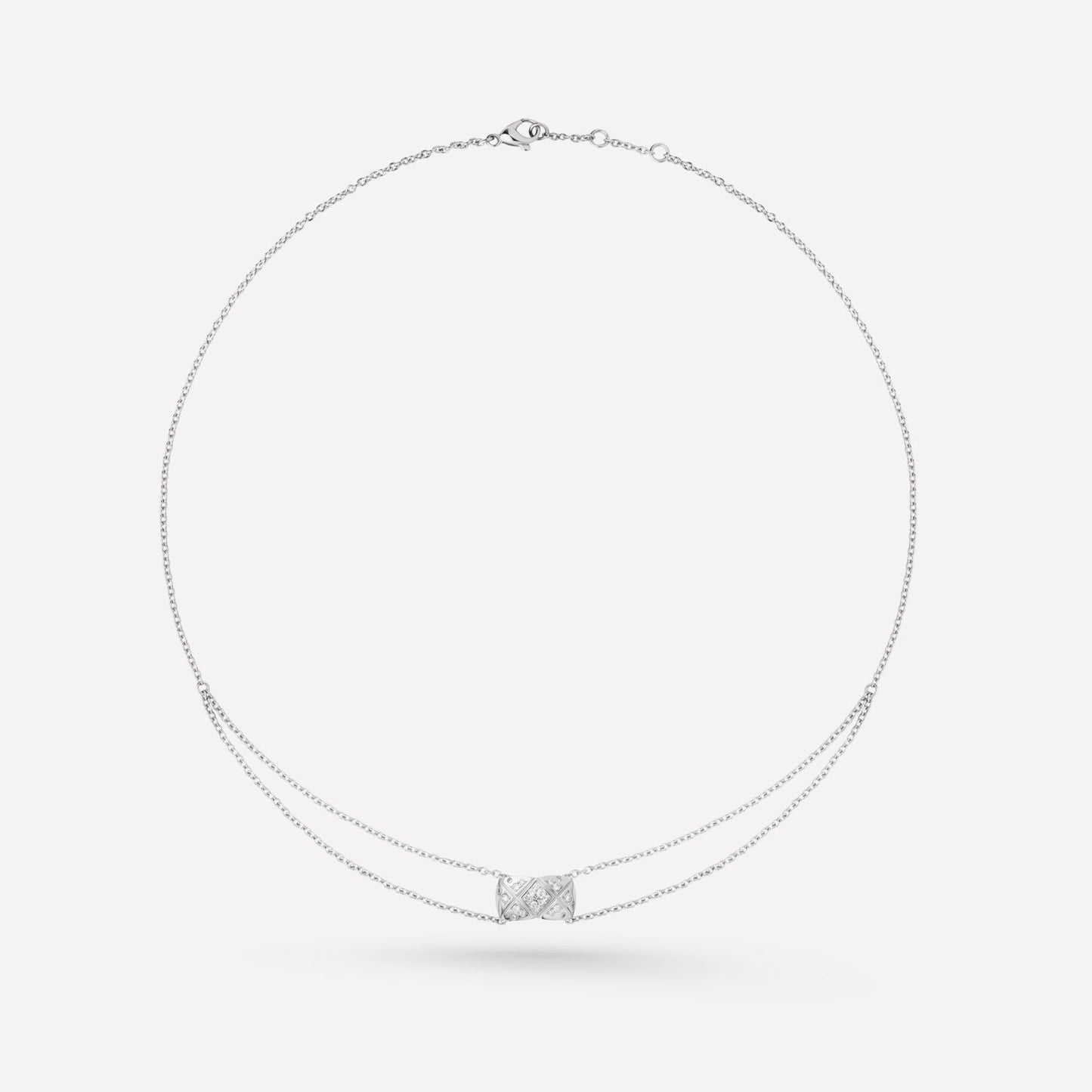 Chanel Crush Silver Cubic Zirconia Necklace