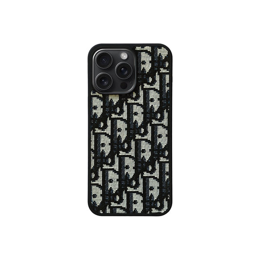 CD Black Monogram iPhone Case