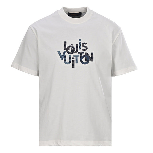 Louis Vuitton Flocked Logo Short-Sleeve T-Shirt