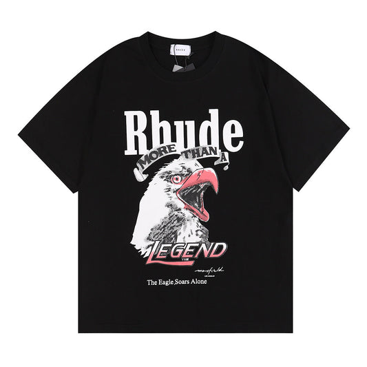 Rhude T-shirt Micro Eagle Letter Print Short Sleeve T-shirt