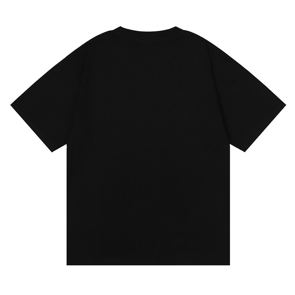 Rhude T-shirt Black Panther Letter Print Short Sleeve T-shirt