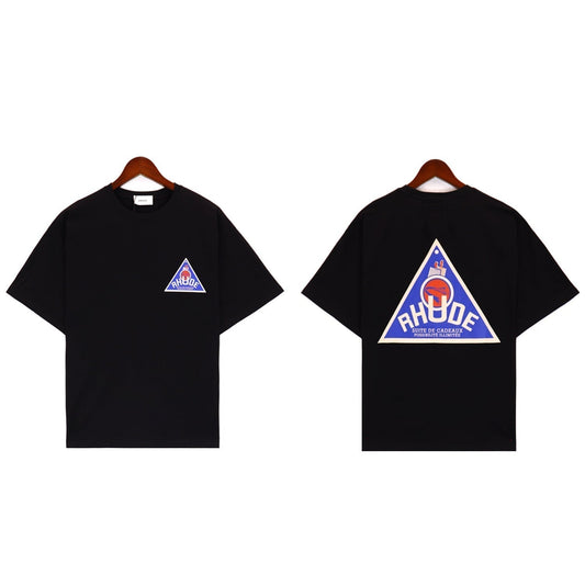 Rhude T-shirt Micro Label Alphabet Slogan Pattern Printed Short Sleeve T-shirt